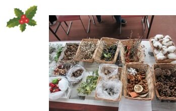 オーナメントやリボンの画像